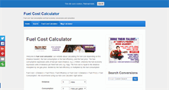 Desktop Screenshot of fuelcostcalculator.net