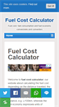 Mobile Screenshot of fuelcostcalculator.net